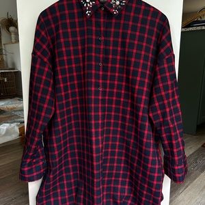 Long Zara Shirt with Sequined details